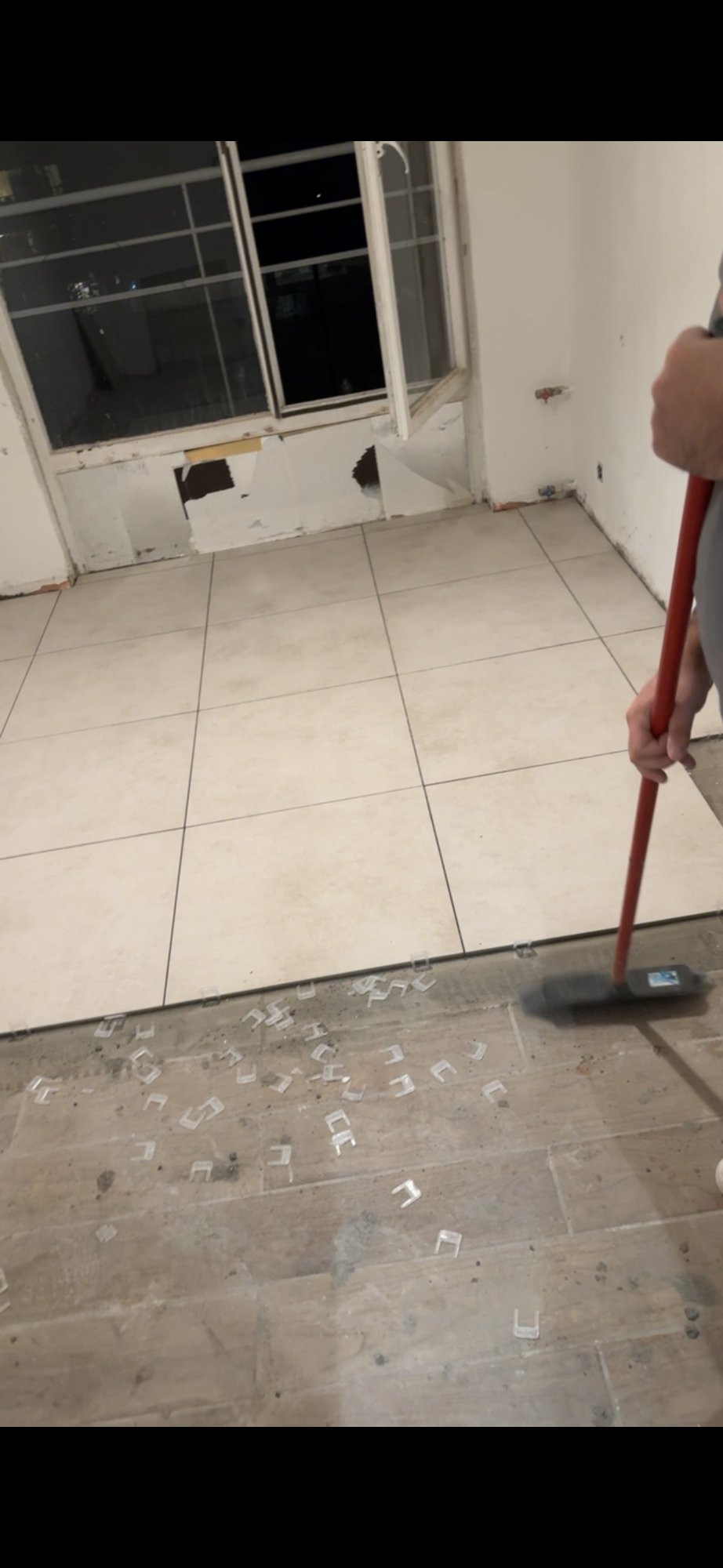 Pose carrelage en cours